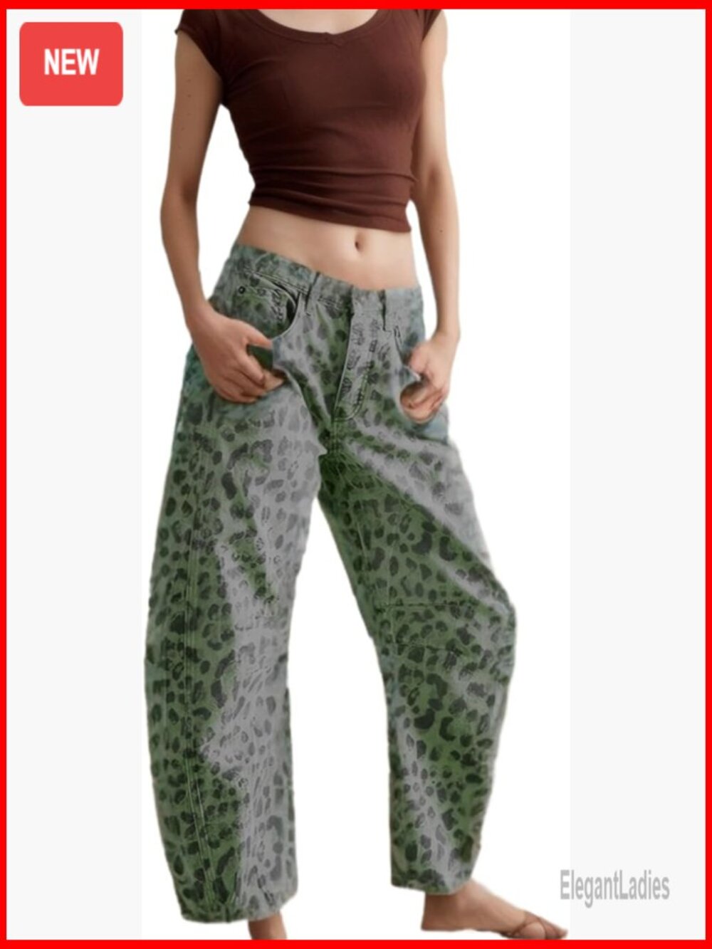 Women's Mid Rise Wide Leg Boyfriend Jeans Barrel Fit Ankle Cropped